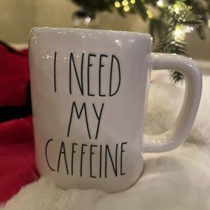 Rae Dunn I NEED MY CAFFEINE Mug